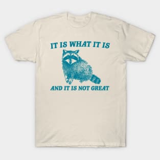 It Is What It Is And It Is Not Great Funny Raccoon T-Shirt